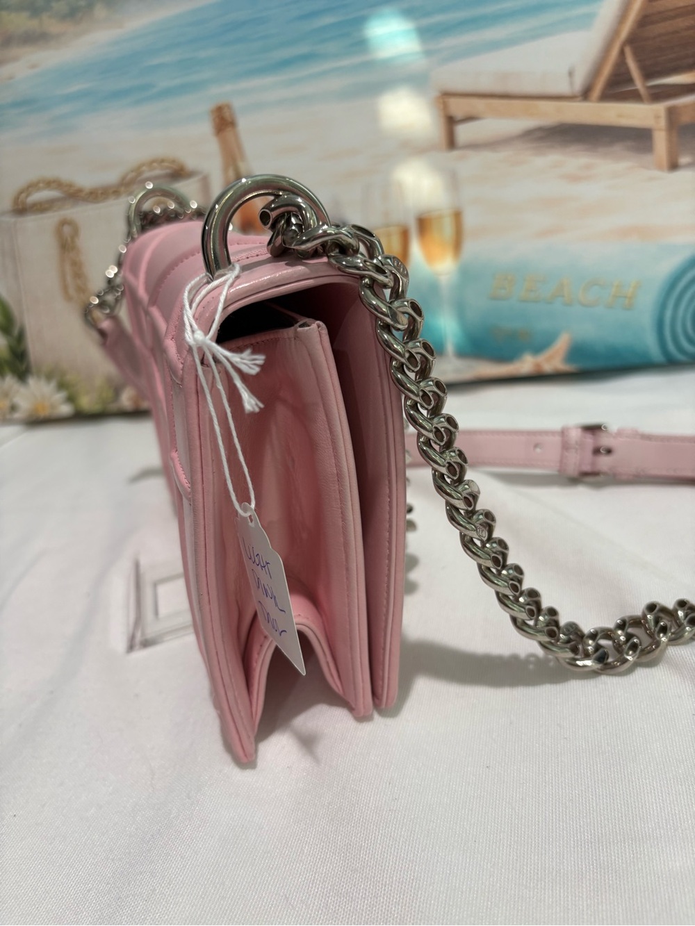 Authentic Christian Dior Diorama Pink Shoulder Bag w/ Certificate - Picture 6 of 15